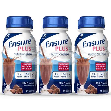 ENSURE Ensure Plus Chocolate 8 fl. oz. Bottles, PK24 57266